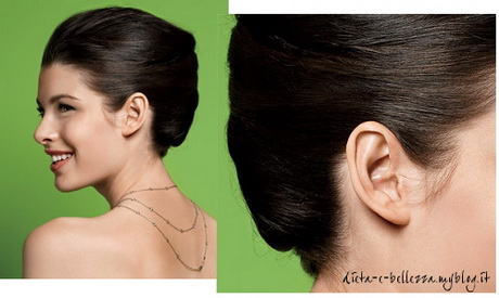 Acconciature capelli medi raccolti