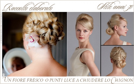 Acconciature capelli sposa raccolti