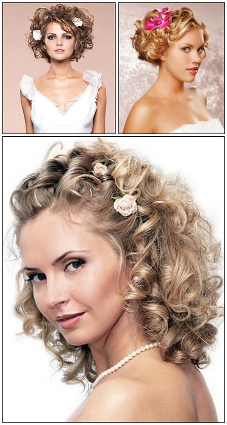 Acconciature sposa capelli ricci corti