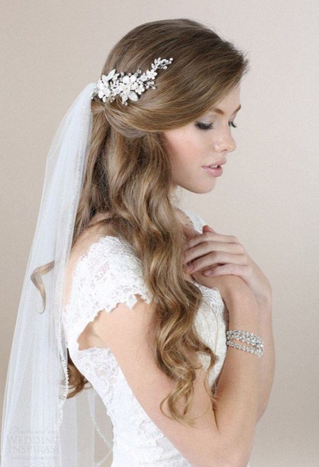 Acconciatura sposa 2018 capelli lunghi