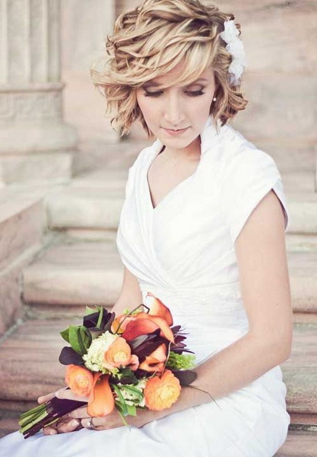 Acconciatura sposa capelli corti 2016 Acconciatura sposa capelli corti 2016