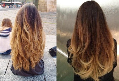 Capelli con shatush biondo