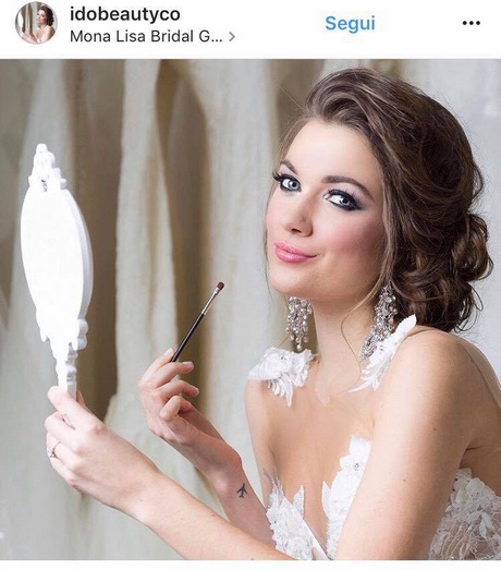 Acconciatura sposa capelli corti 2018