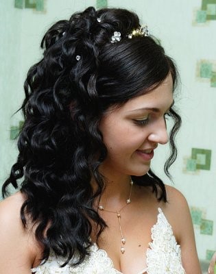 Capelli ricci matrimonio