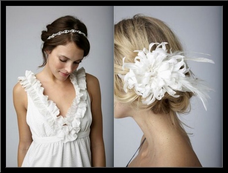 Accessori acconciature sposa capelli corti