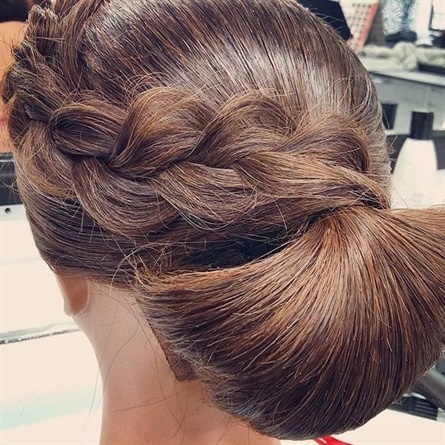 Chignon a treccia