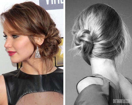 Pettinature chignon laterale