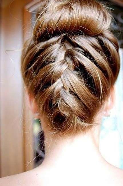 Treccia con chignon