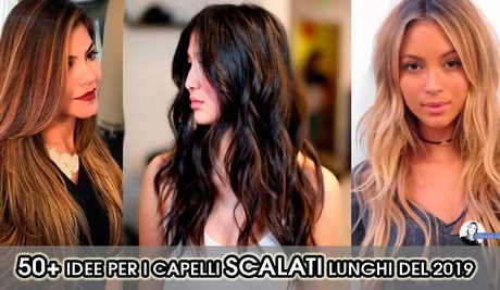 Taglio capelli donna scalato lungo