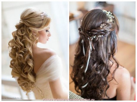 Capelli semiraccolti sposa