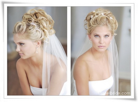 Acconciature da sposa capelli lunghi con velo