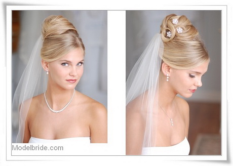 Acconciature sposa capelli lunghi con velo