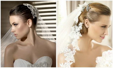 Acconciature sposa con velo