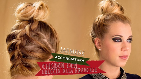 Acconciature chignon con trecce