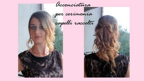 Capelli semi raccolti acconciature semplici