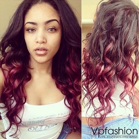 Capelli con shatush rosso