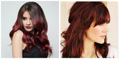 Capelli neri shatush rosso