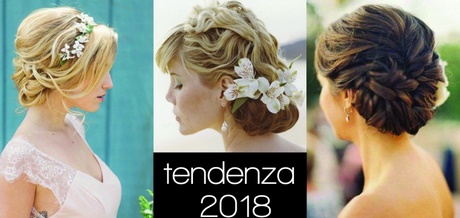 Acconciature sposa 2018 raccolto