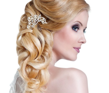 Acconciature sposa con diadema e velo