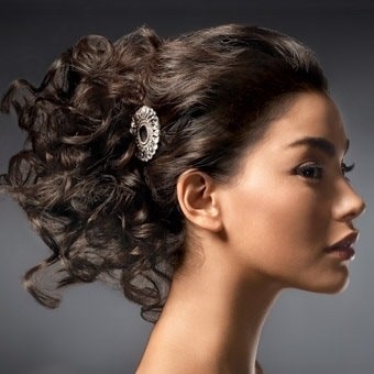 Capelli ricci matrimonio