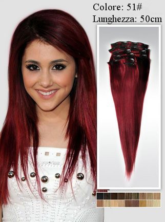 Capelli rossi meches