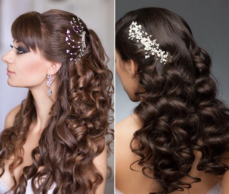 Capelli sposa semiraccolti