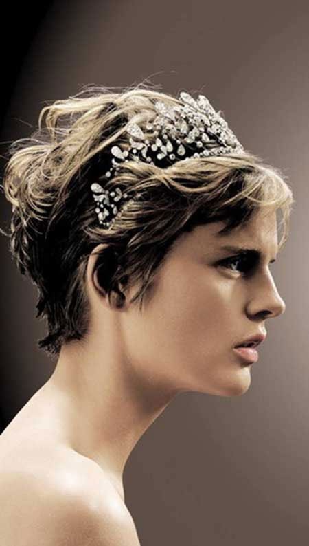 Accessori per capelli corti da sposa