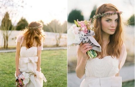 Capelli sposa fiori