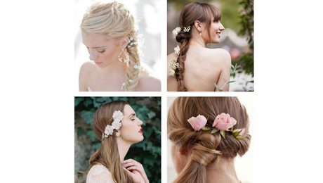 Acconciature capelli semiraccolti sposa