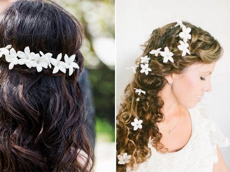 Capelli sposa con fiori