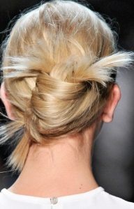 Chignon a banana