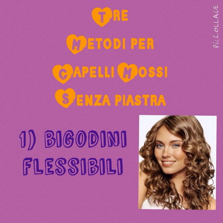 Metodi per capelli mossi